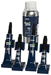 How can the use of adhesives in the manufacturing process impact sustainability?